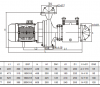 Dimensions of the pump CFRP-S